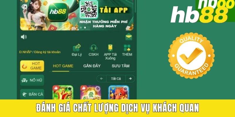 Đánh giá chất lượng dịch vụ khách quan