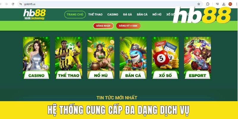 Hệ thống cung cấp đa dạng dịch vụ